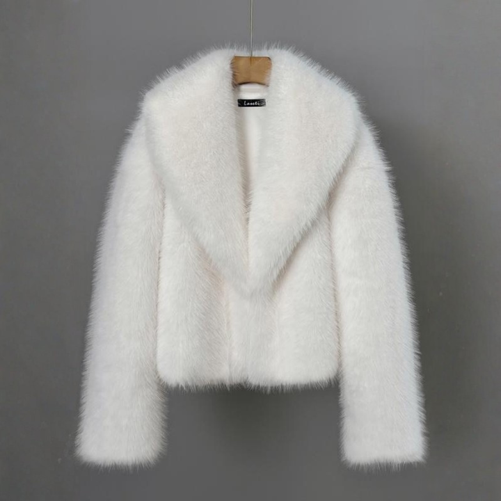 Women's Cropped Faux Fur Jacket