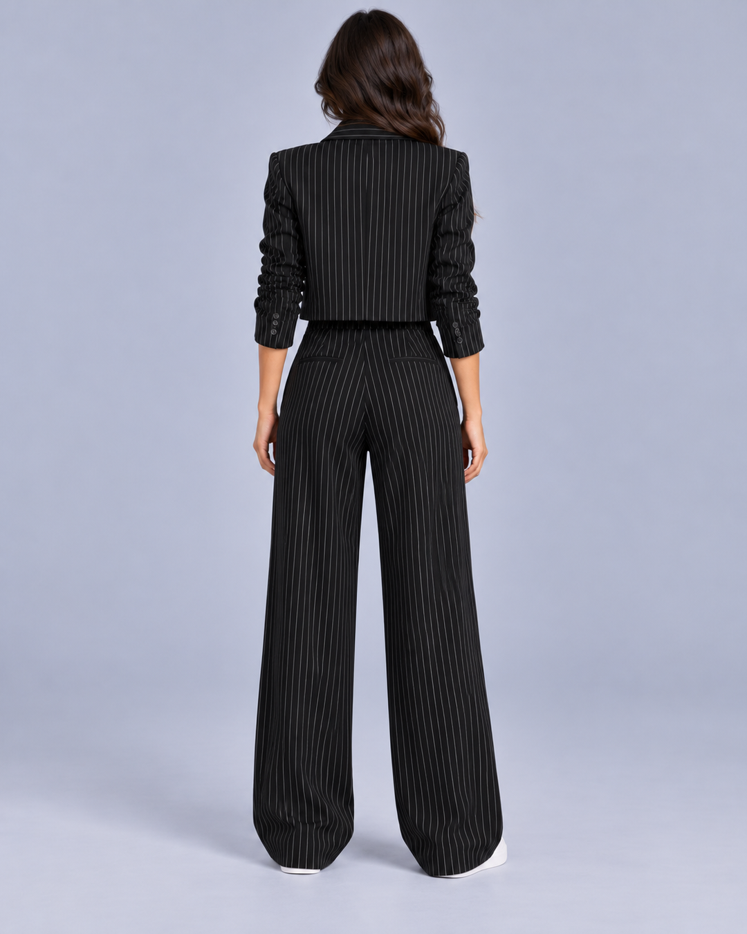 Women's Pinstripe Stretch Trouser Suit
