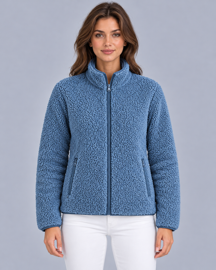 Women's Sherpa Jacket with Zip Pockets