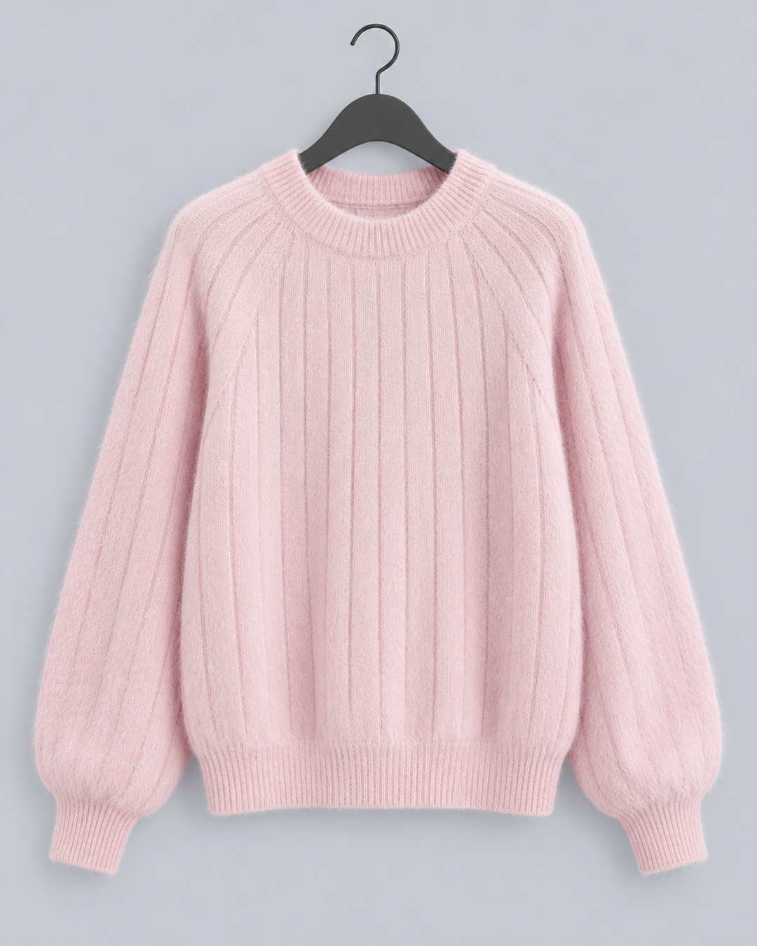 Women's Cashmere Ribbed Crew Neck Jumper