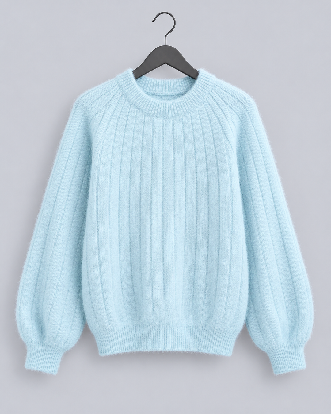 Women's Cashmere Ribbed Crew Neck Jumper