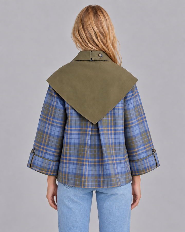 Women's 100% Cotton Reversible Scarf Jacket