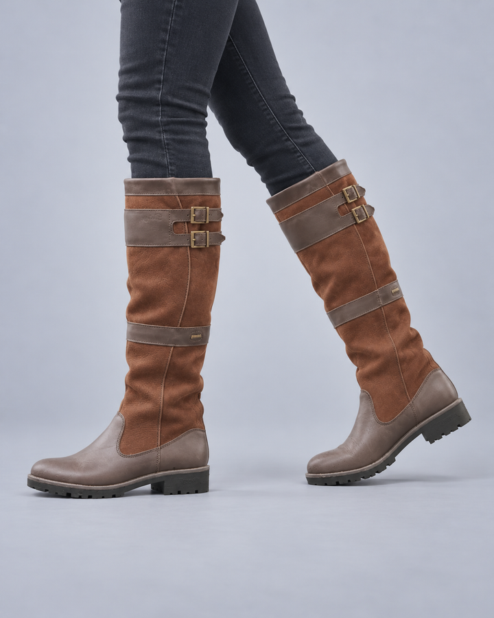 Women's Waterproof Leather Knee-High Boots