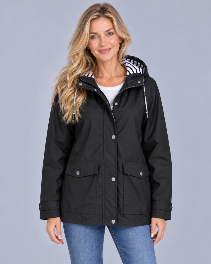 Women's Waterproof Rain Jacket | Wind-resistant with Adjustable Hood