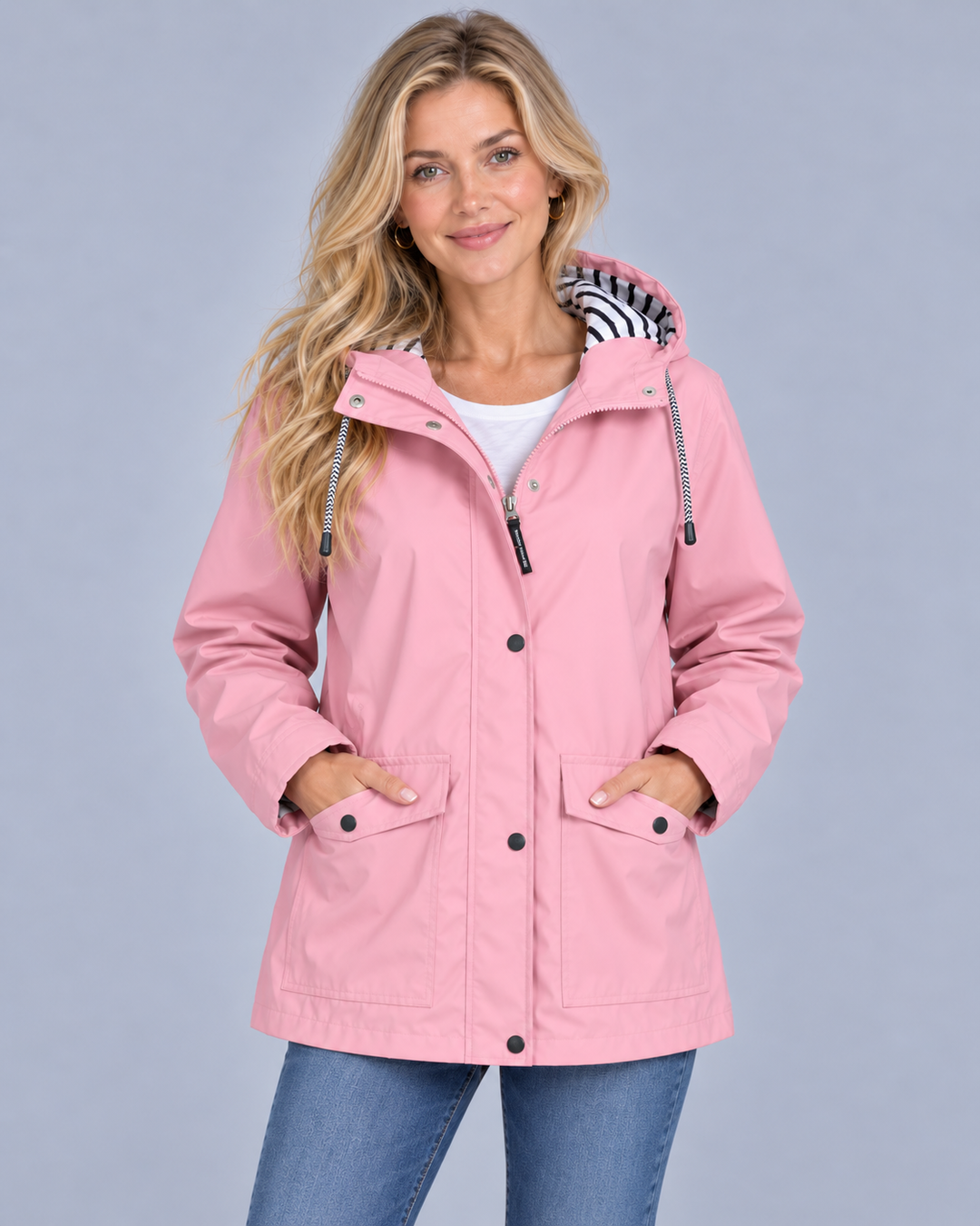 Women's Waterproof Rain Jacket | Wind-resistant with Adjustable Hood