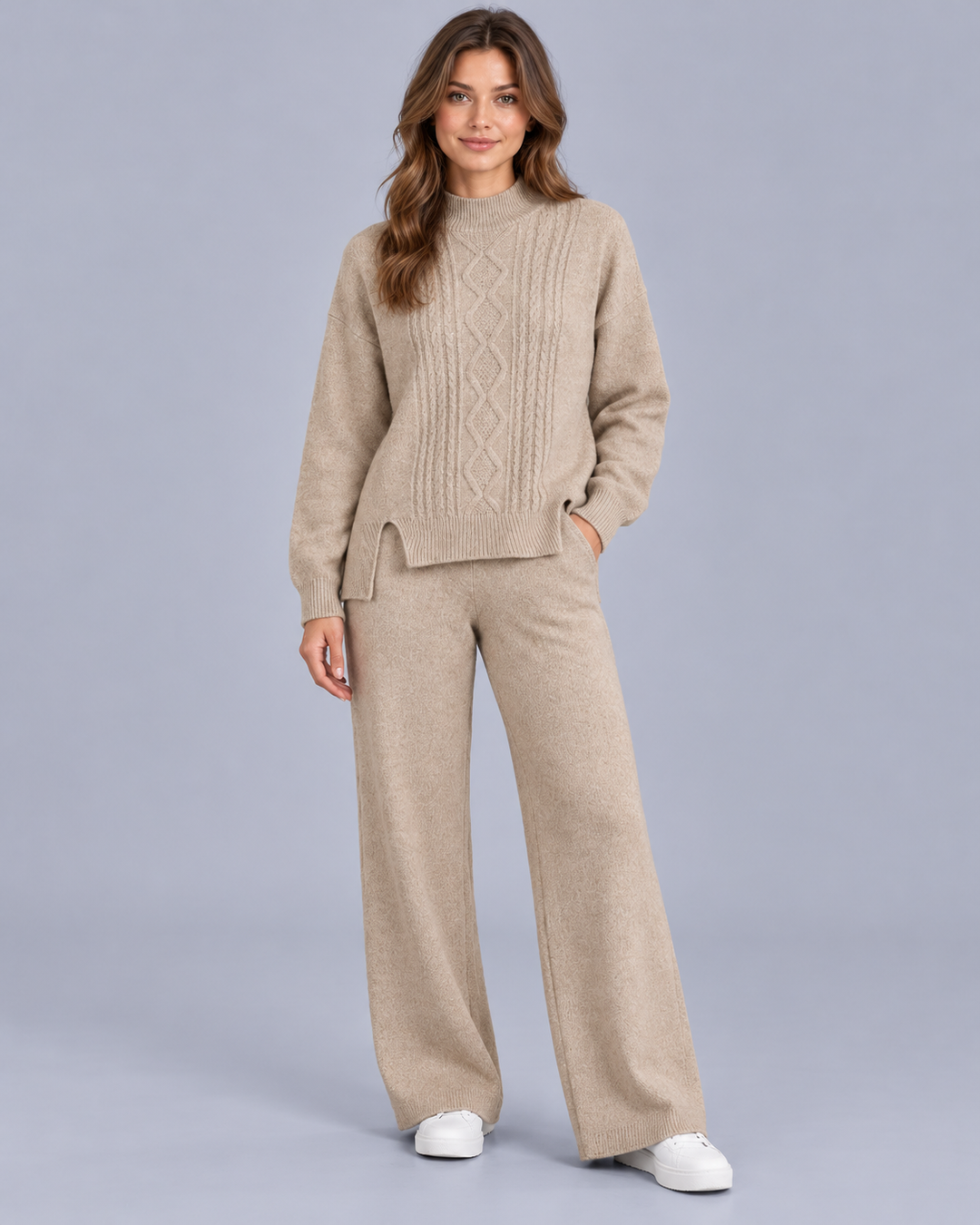 Women's Cable Knit Co-Ord Set