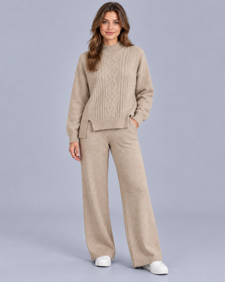 Women's Cable Knit Co-Ord Set