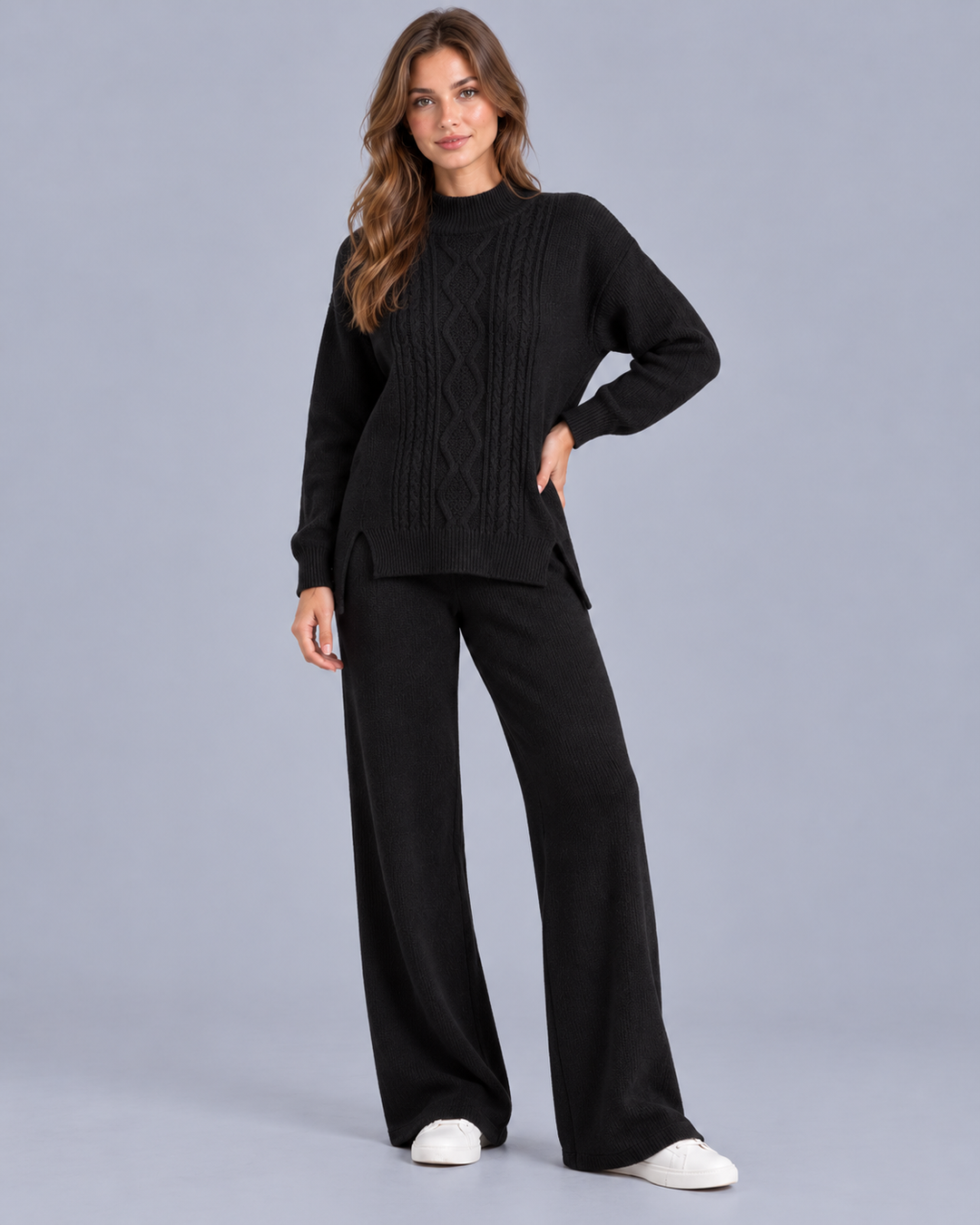Women's Cable Knit Co-Ord Set