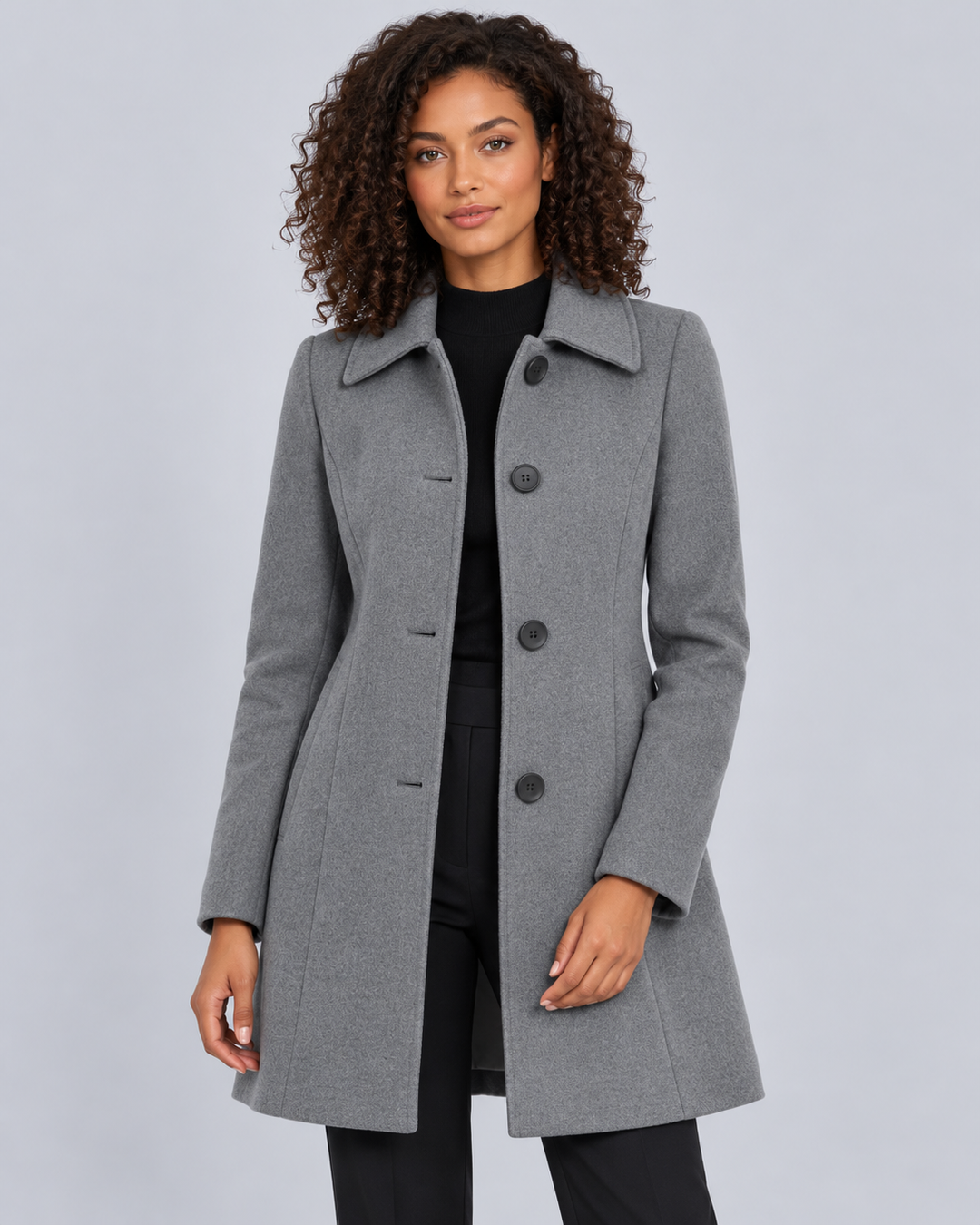 Women's Wool Fit and Flare Coat