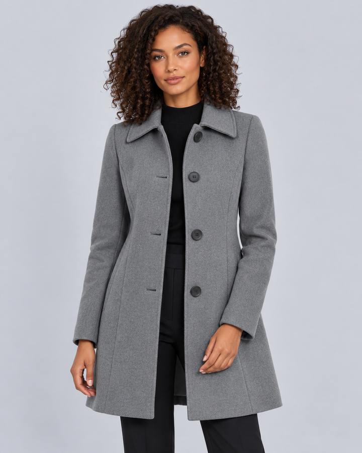 Women's Wool Fit and Flare Coat