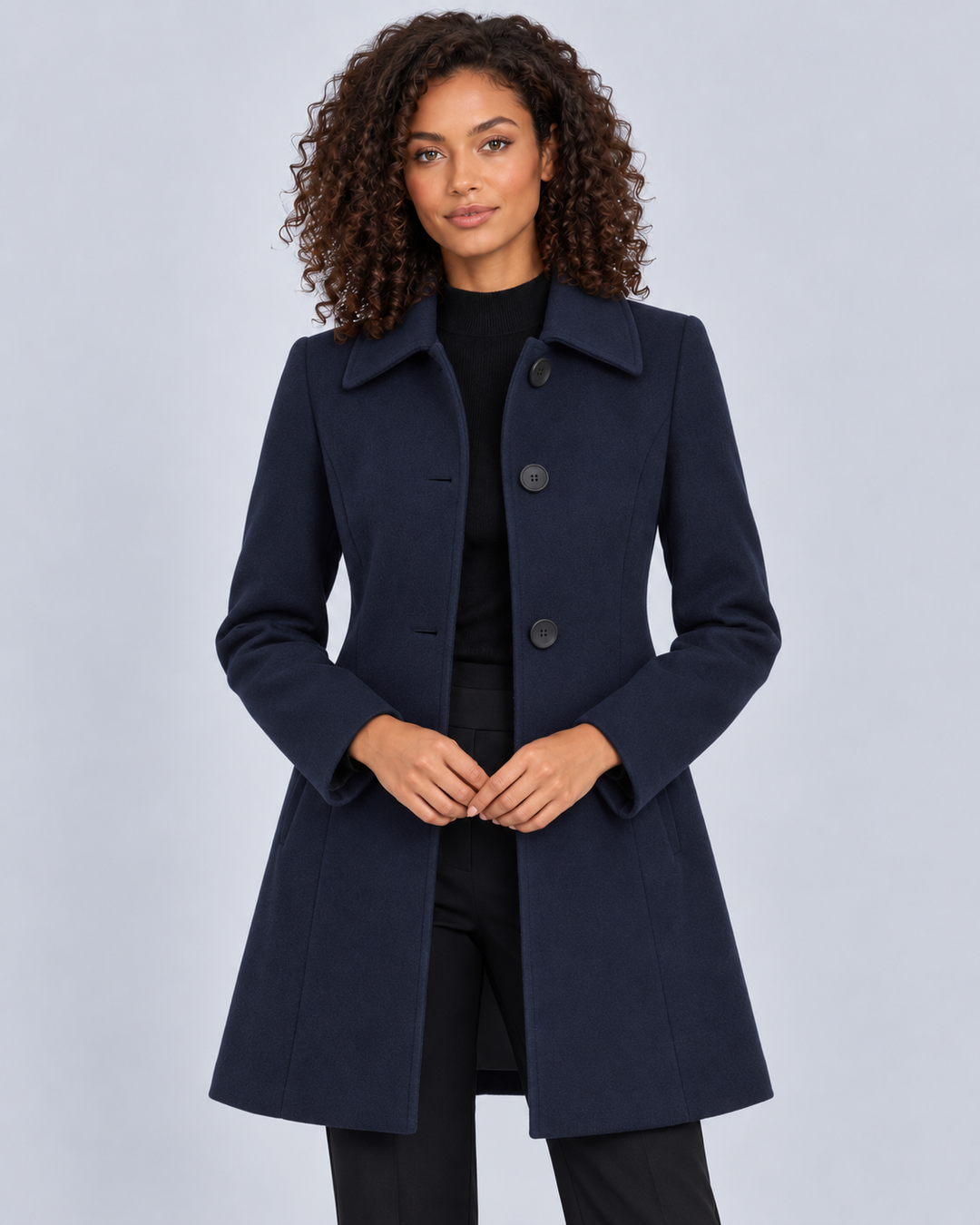 Women's Wool Fit and Flare Coat