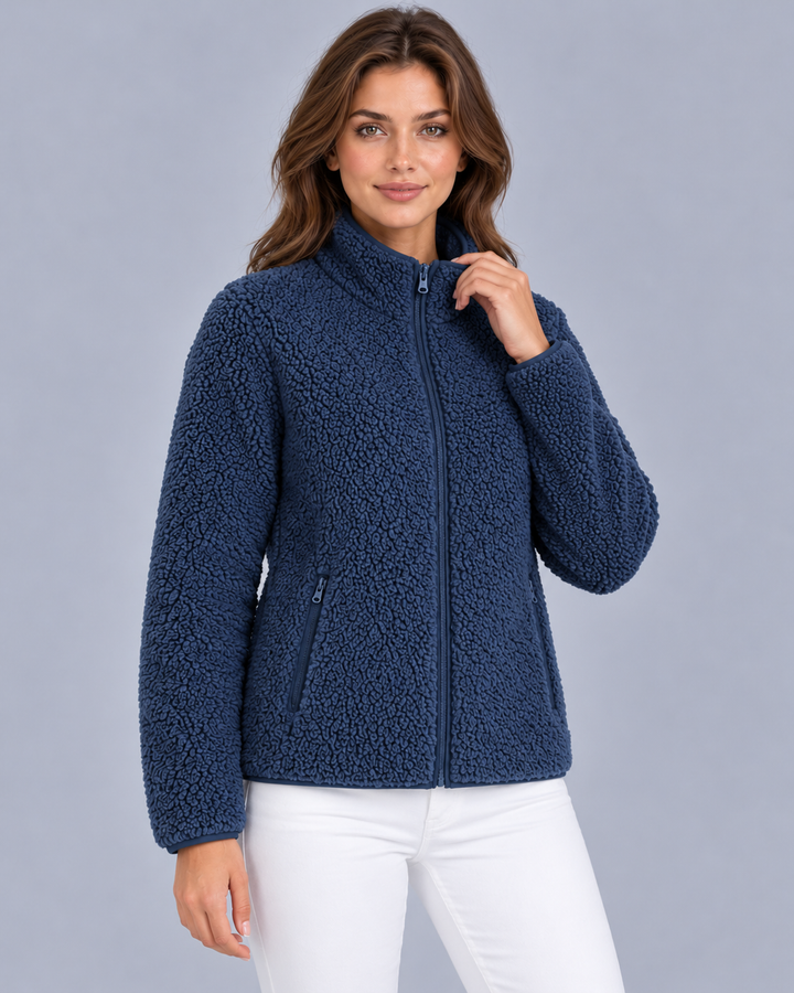 Women's Sherpa Jacket with Zip Pockets