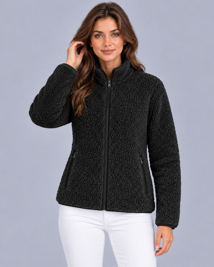 Women's Sherpa Jacket with Zip Pockets