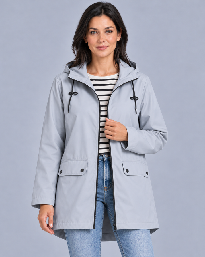 Women's Lightweight Waterproof Rain Jacket with Hood