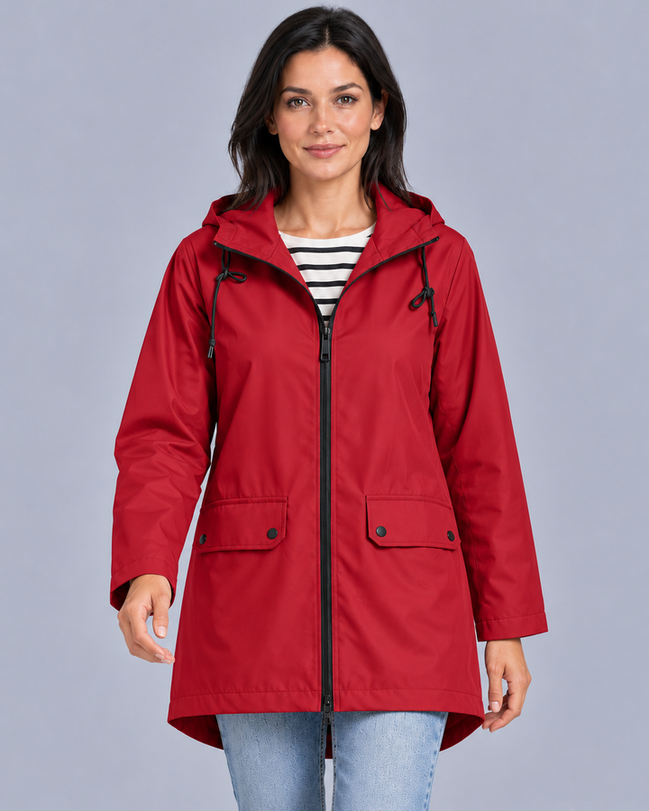 Women's Lightweight Waterproof Rain Jacket with Hood