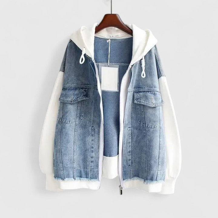 Women's Oversized Hooded Denim Jacket