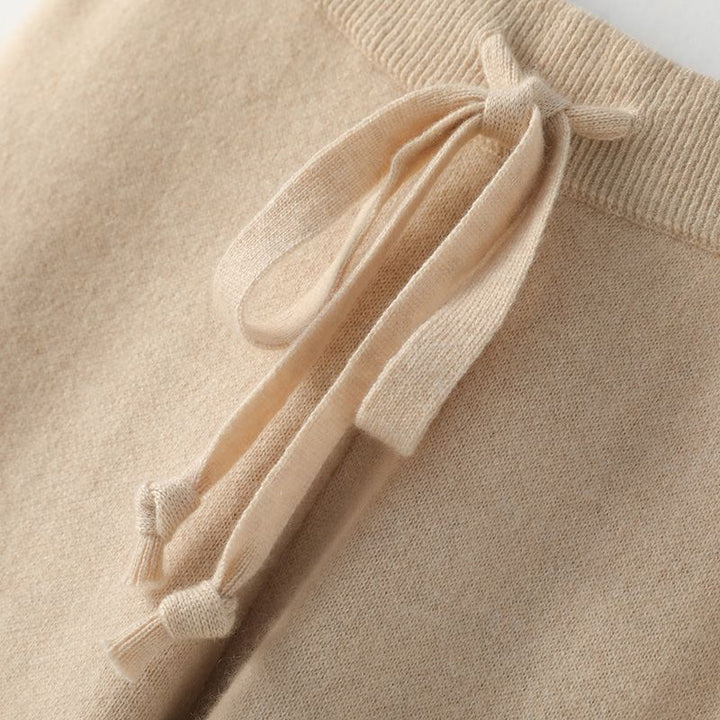 Women's Cashmere Blend Wide Leg Trousers