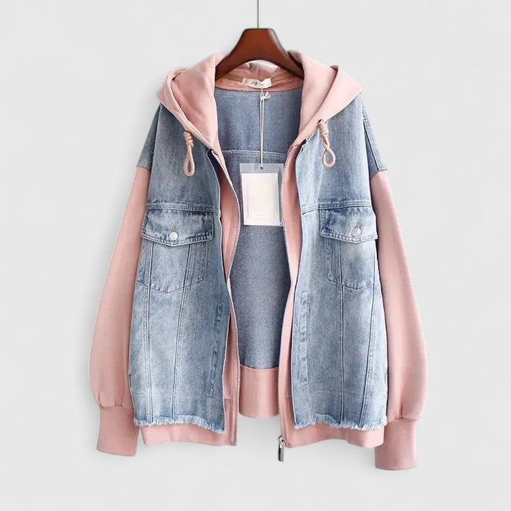 Women's Oversized Hooded Denim Jacket