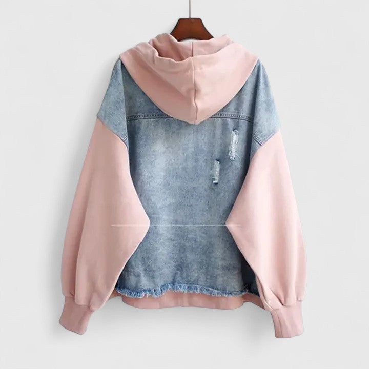 Women's Oversized Hooded Denim Jacket