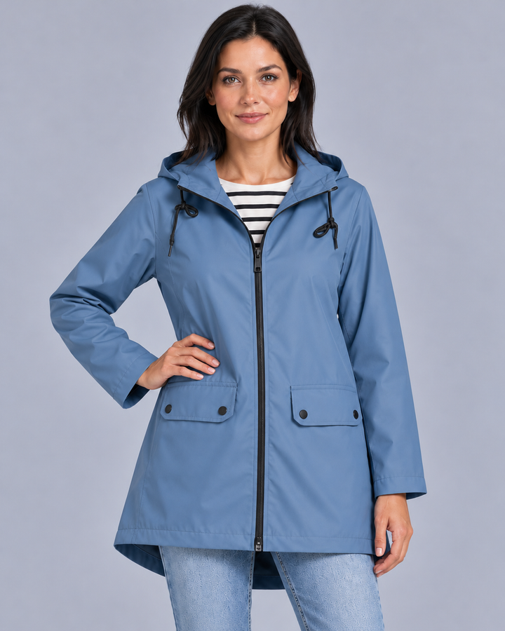 Women's Lightweight Waterproof Rain Jacket with Hood