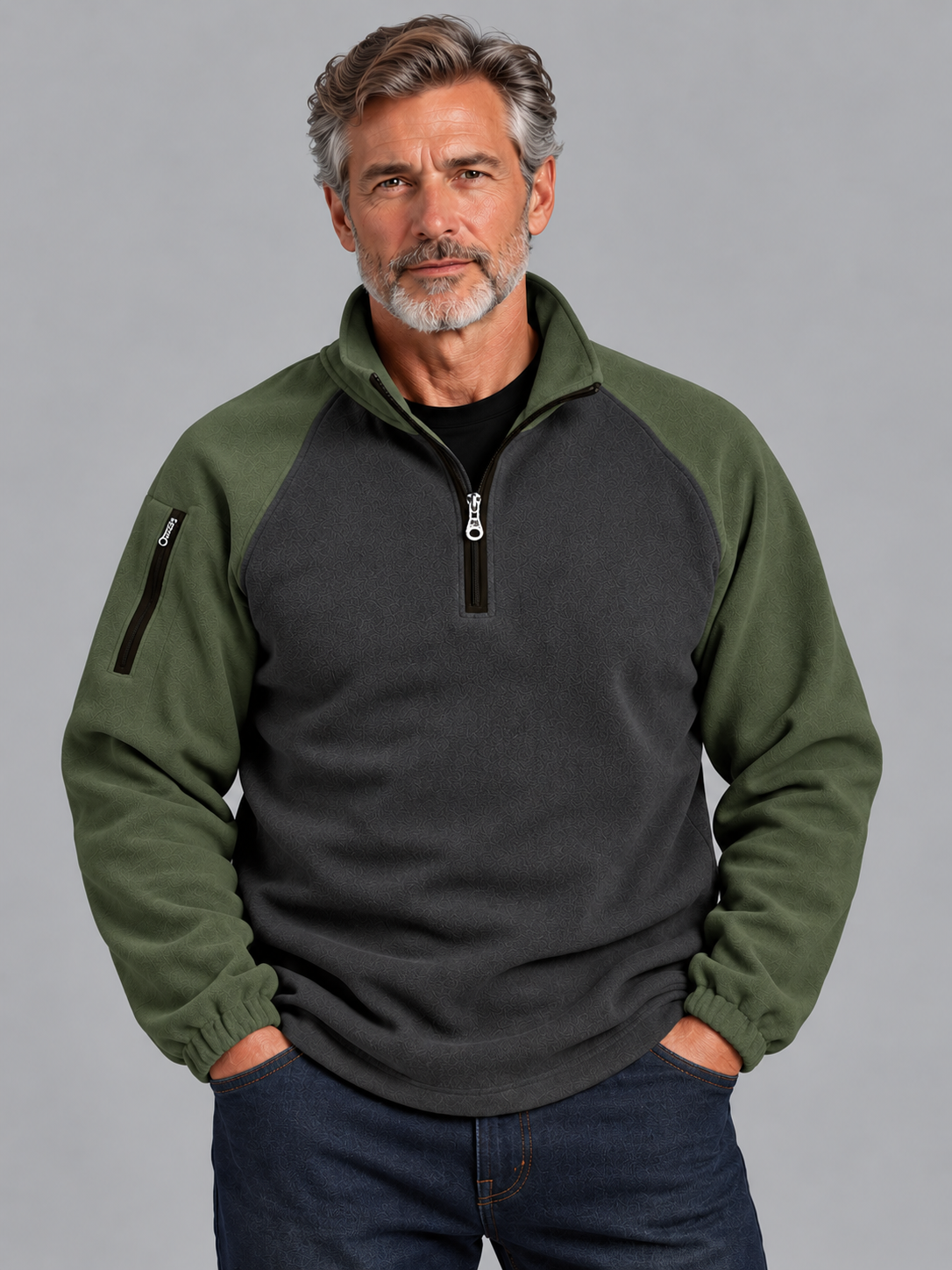 Men's Urban Warm Fleece Quarter-Zip Pullover