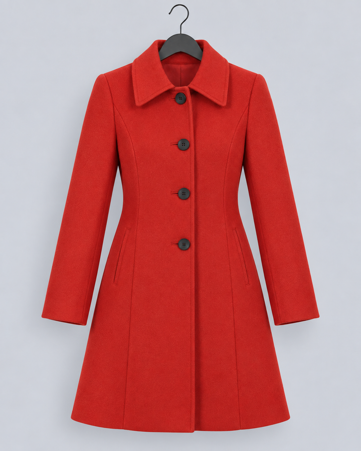 Women's Wool Fit and Flare Coat