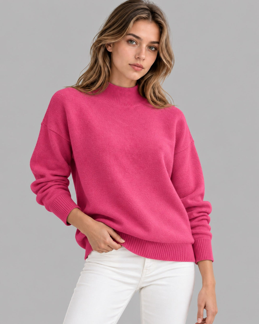 Women's Knitted Roll Neck Jumper