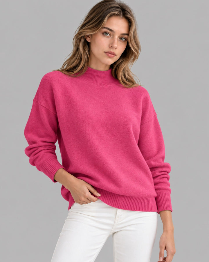 Women's Knitted Roll Neck Jumper