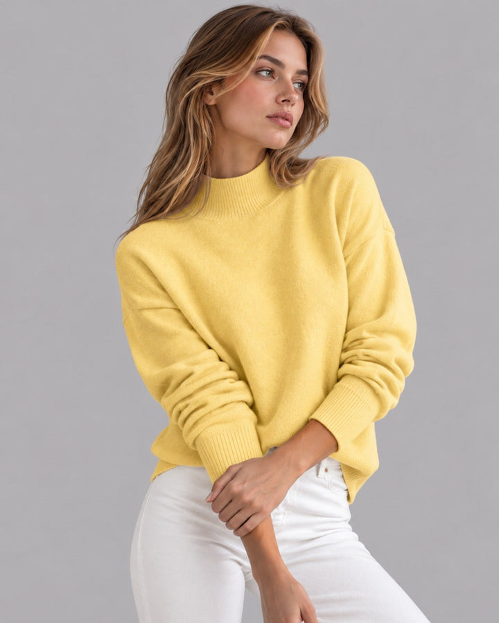 Women's Knitted Roll Neck Jumper