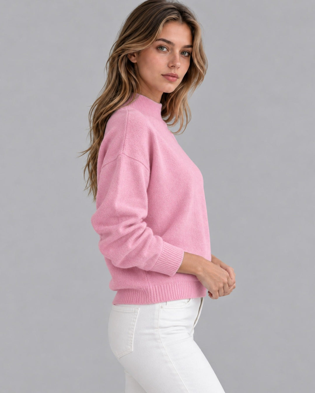 Women's Knitted Roll Neck Jumper