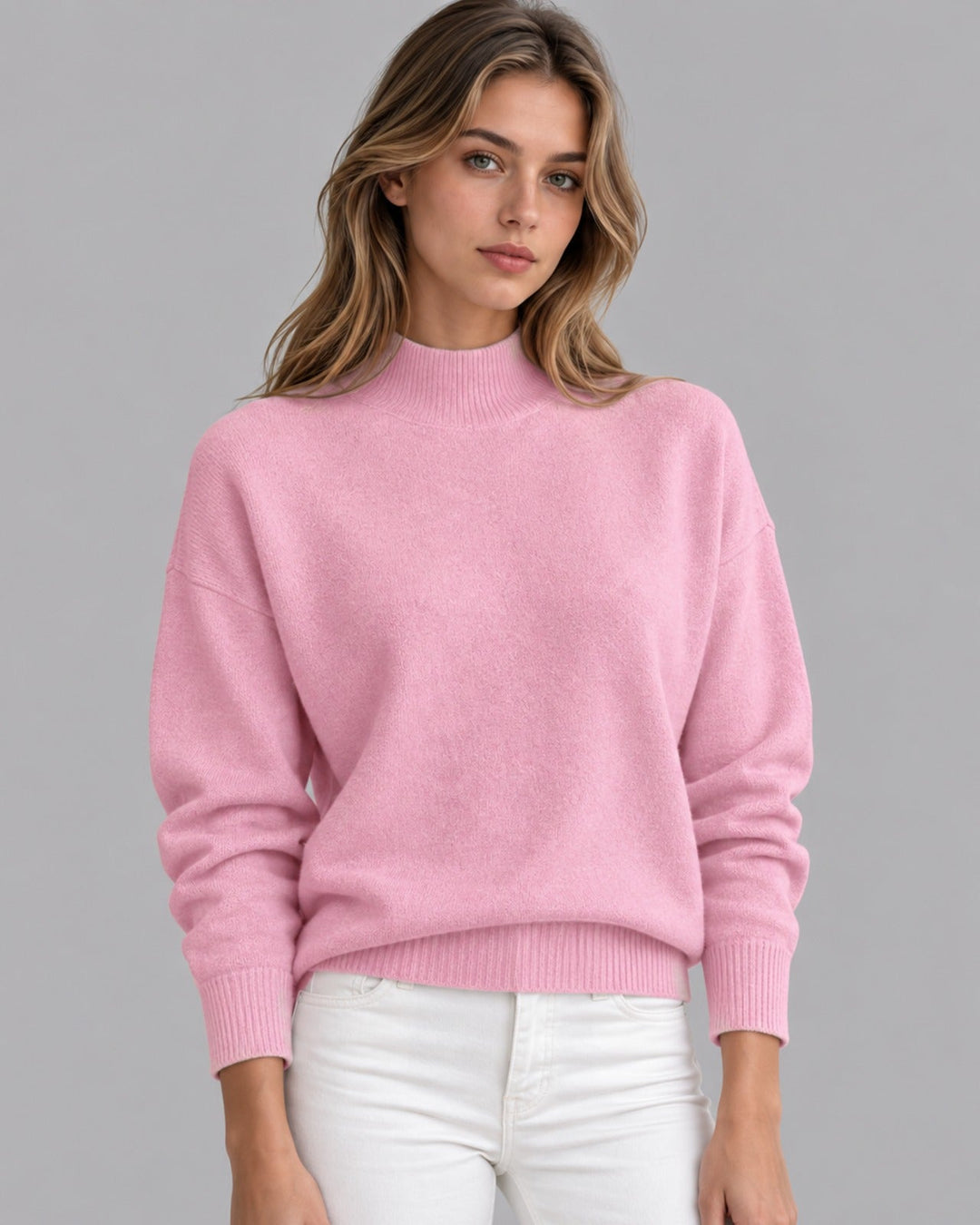 Women's Knitted Roll Neck Jumper