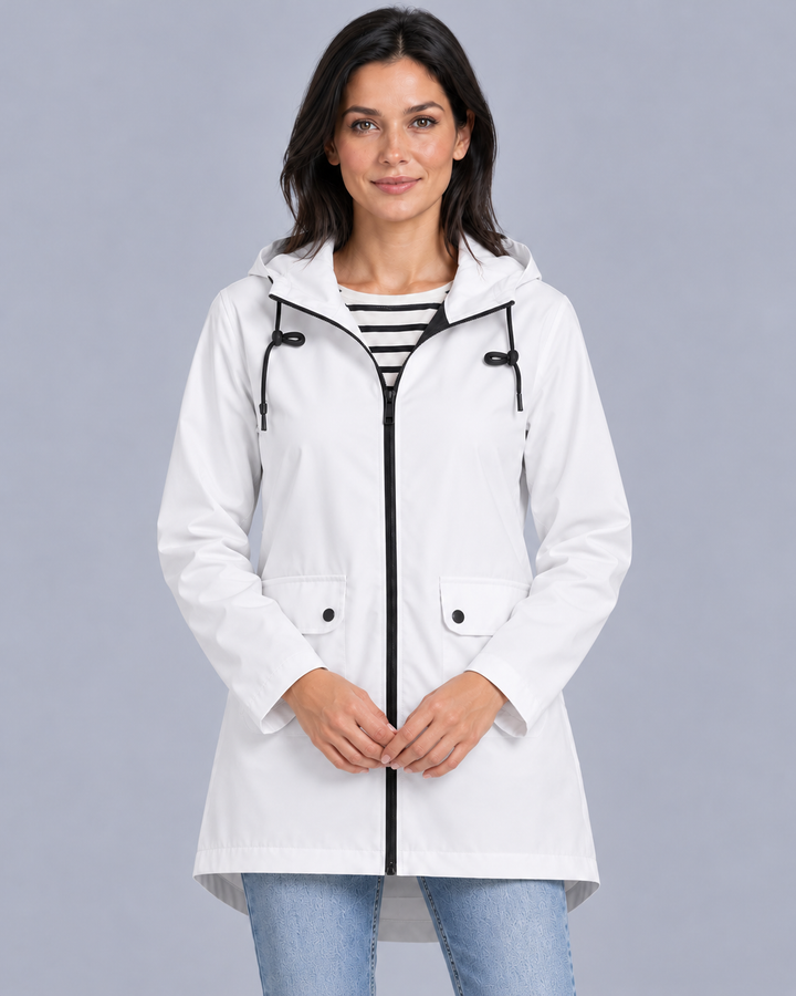 Women's Lightweight Waterproof Rain Jacket with Hood
