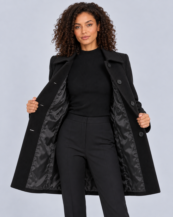 Women's Wool Fit and Flare Coat