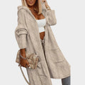 Women's Long Hooded Knit | Cardigan